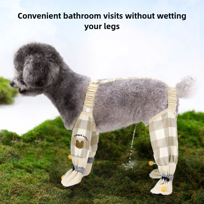 Macacão para Cães Pequenos com Faixa Refletiva para Passeios Noturnos - Imagem 3