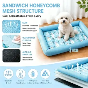cama refrescante para cães e gatos