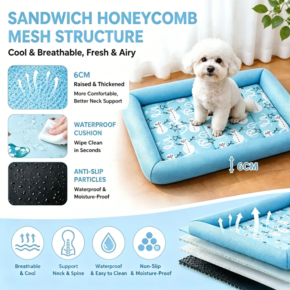 cama refrescante para cães e gatos