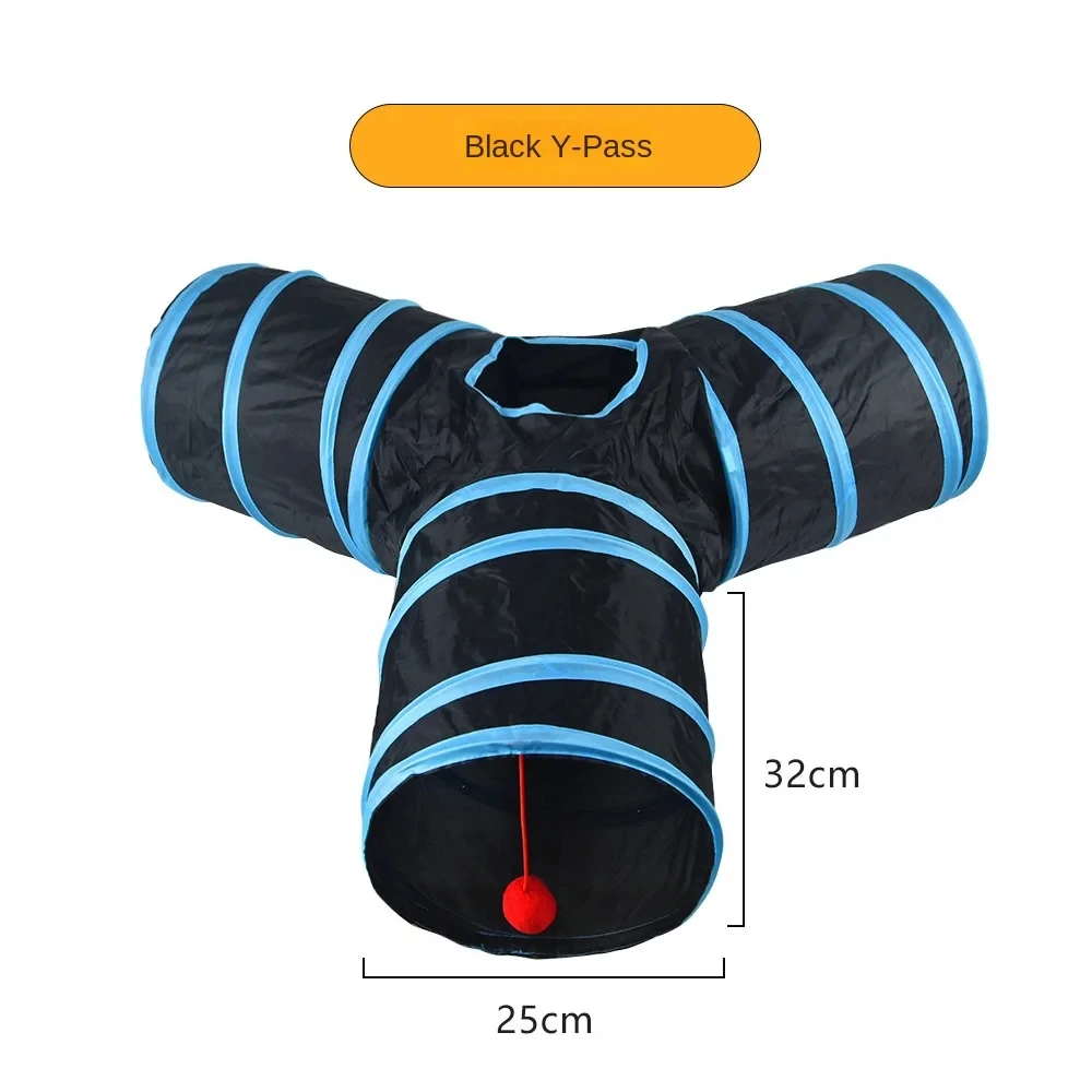 Túnel Dobrável para Gatos em Poliéster S-Type 60 cm para Brincar - Imagem 6