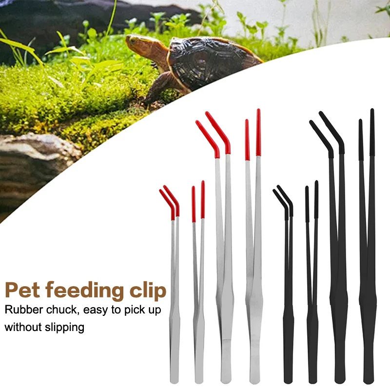 Pinça de Alimentação para Répteis de Aço Inoxidável com Pontas de Borracha - Imagem 4