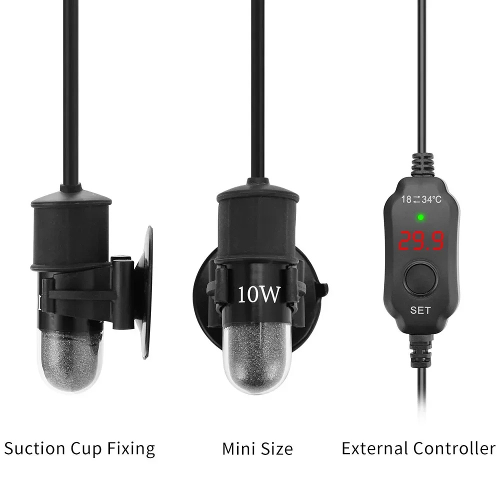 Mini Aquecedor para Aquário USB 10W com Termostato 18-34°C - Imagem 3