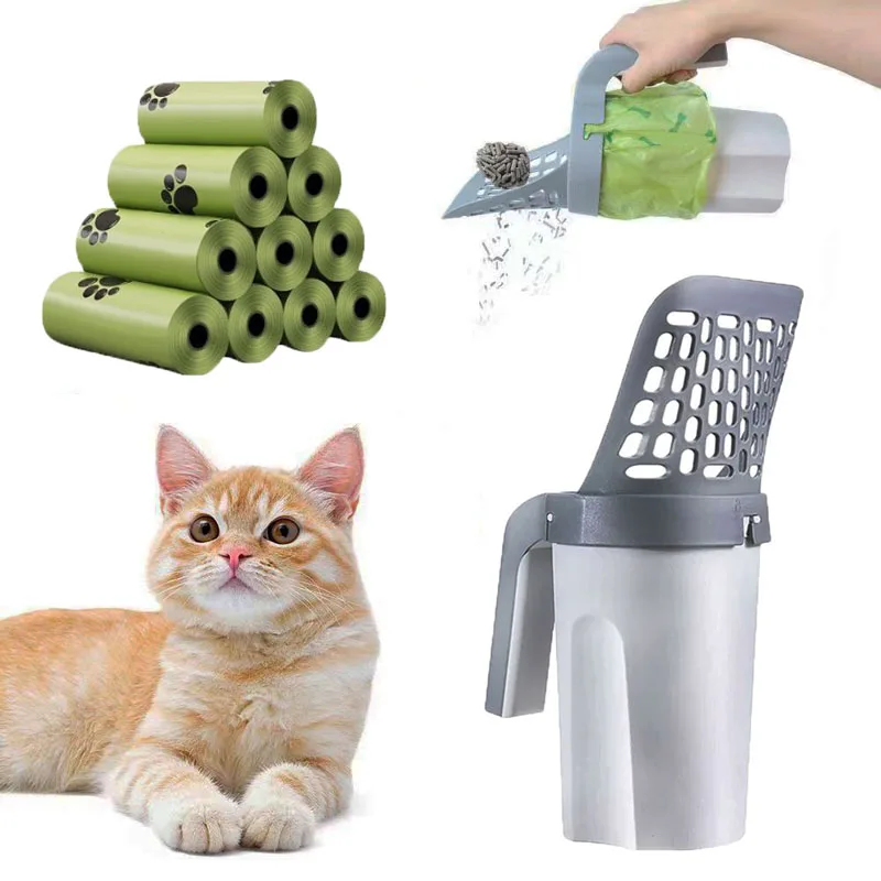 pá para areia de gato com filtros removíveis