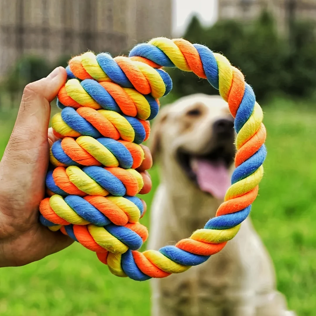 Brinquedo de Corda para Cães Grandes Trançado Resistente - Imagem 2
