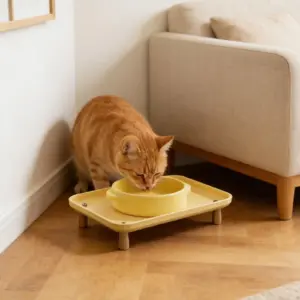 suporte elevado para tigela de cão e gato