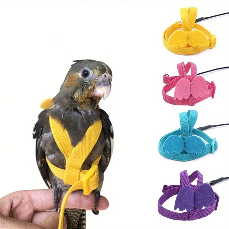Coleira Ajustável para Pássaros e Papagaios com Corda para Treinamento - Imagem 3