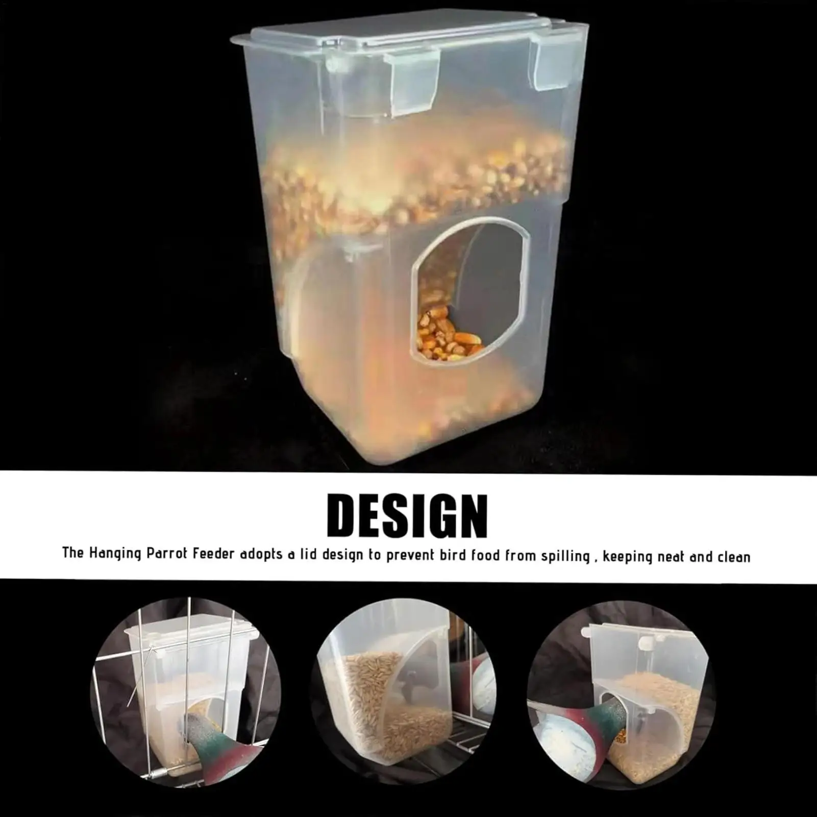 Comedouro Automático para Pássaros Anti-Splash e à Prova de Intempéries - Imagem 4