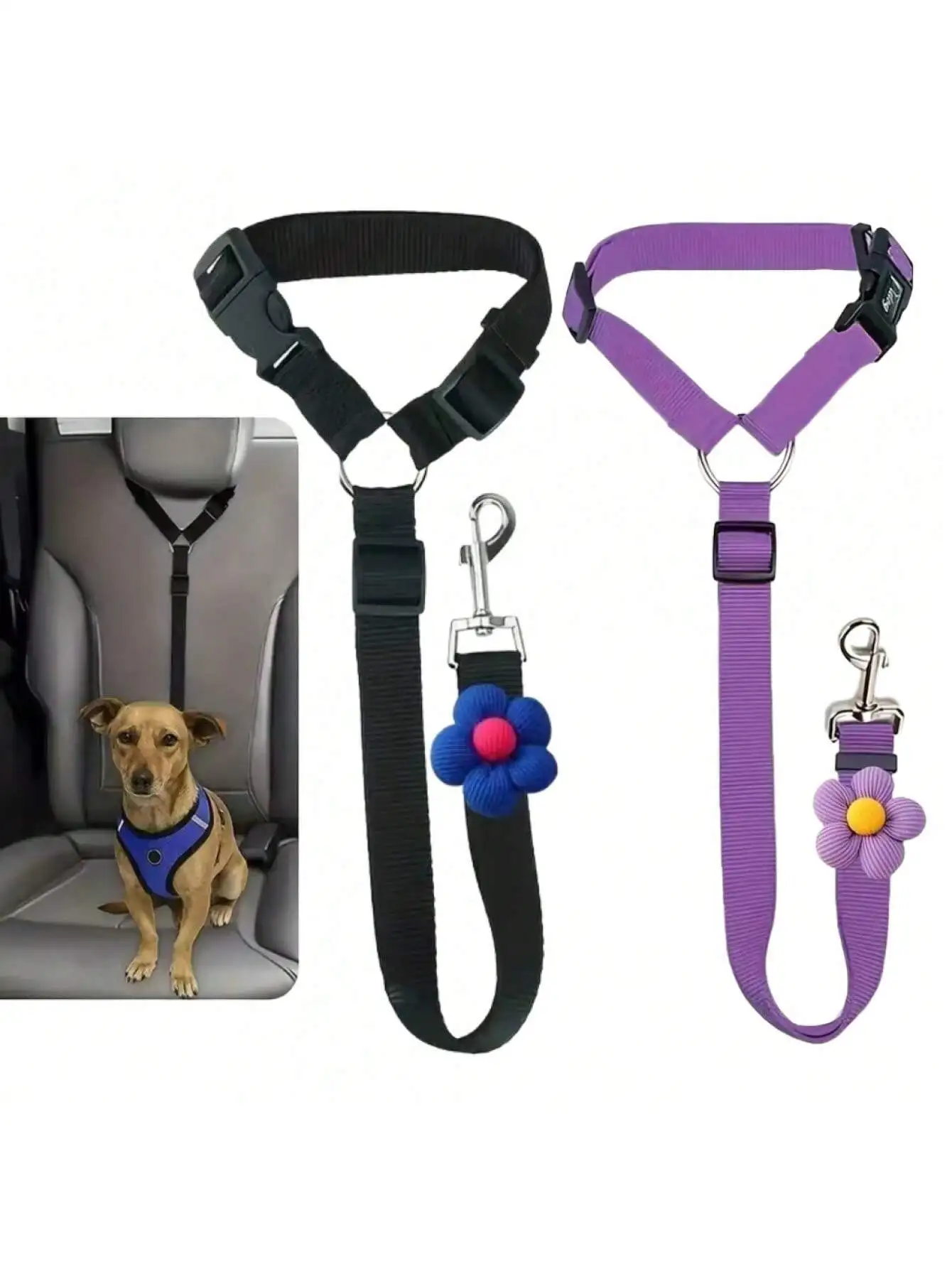 Cinto de Segurança para Cães Ajustável para Veículos - Imagem 5