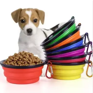 tigela dobrável para cães e gatos