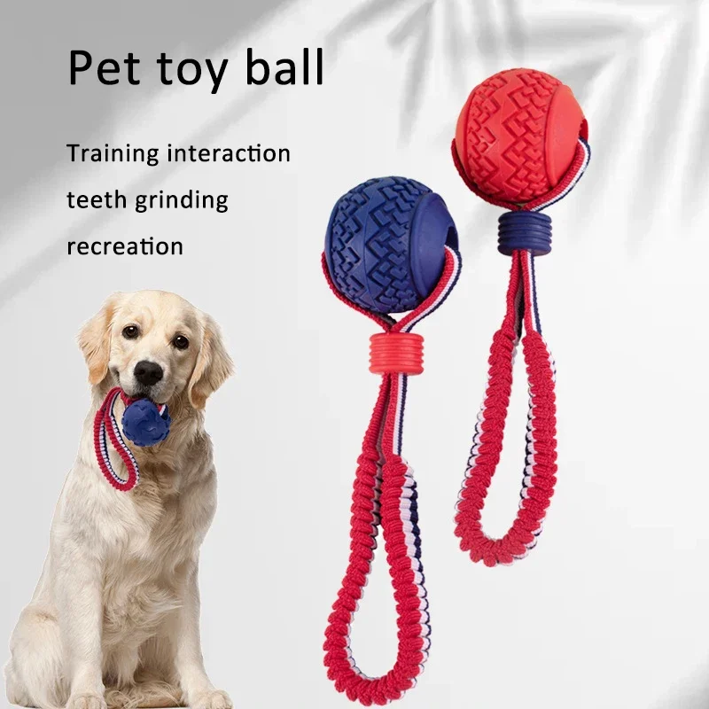Brinquedo de Corda para Cães com Nós e Bolas de TPR para Mastigar - Imagem 3