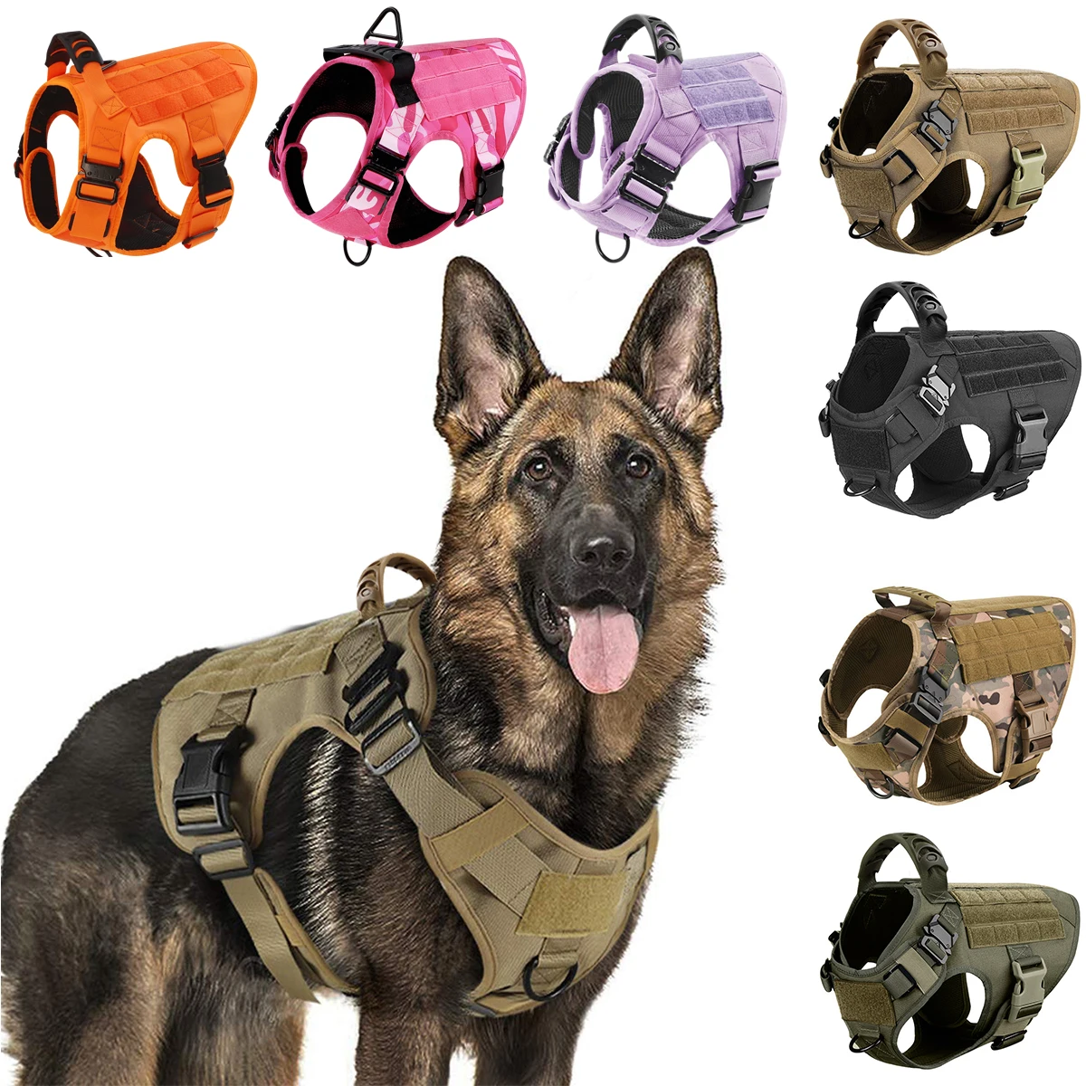 colete tático para cães grandes