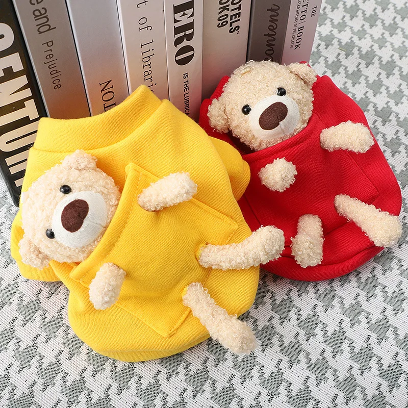 Suéter de Urso para Cães Pequenos e Gatos de Outono e Inverno - Imagem 5