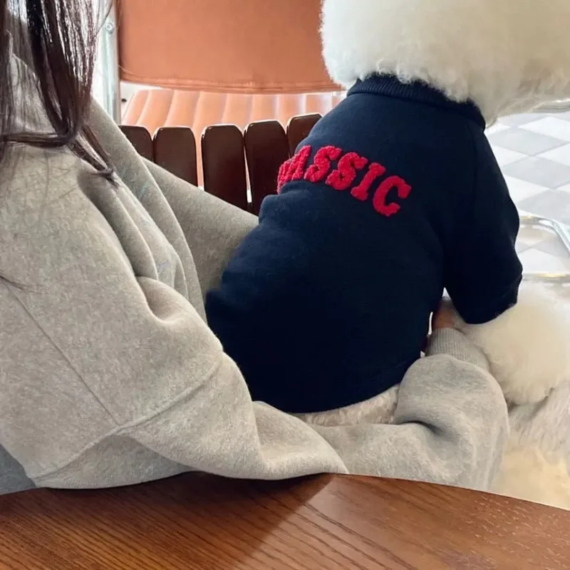 Moletom Pulôver para Cães Pequenos de Inverno Cinza Claro - Imagem 2