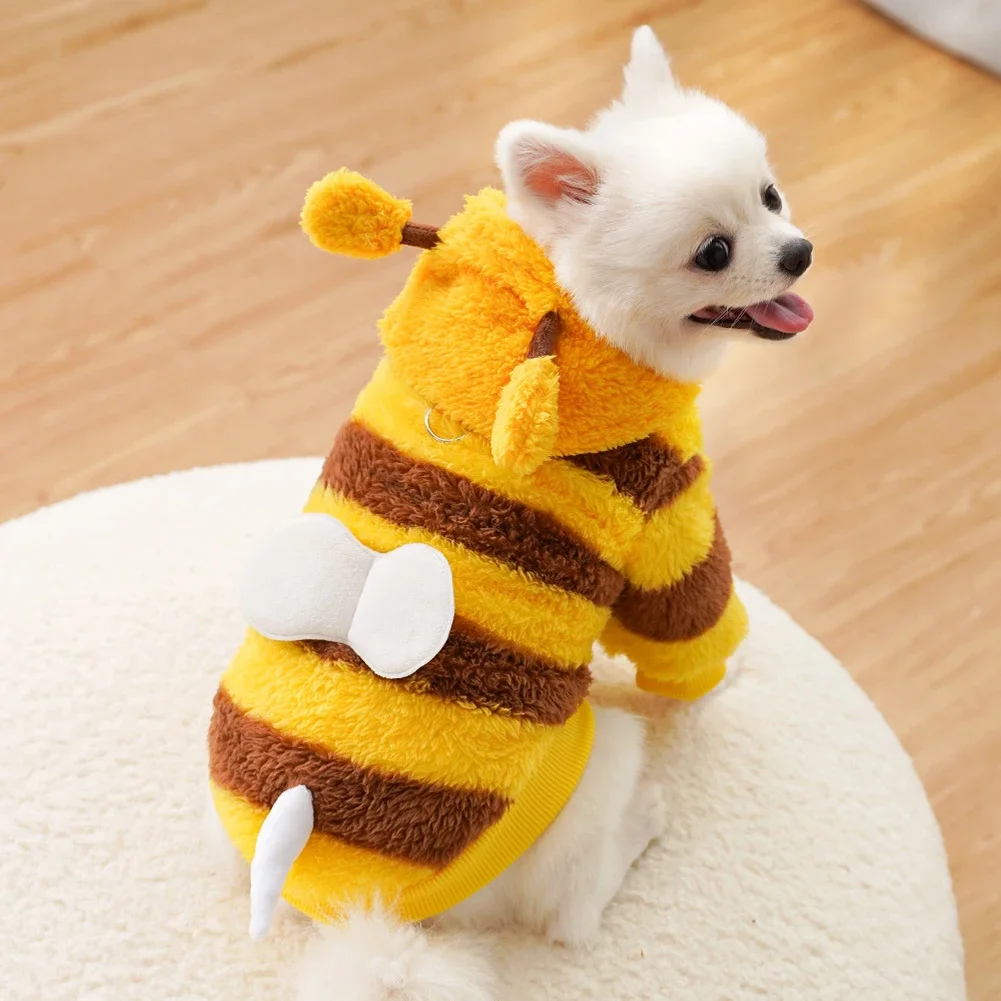 Roupa de Abelha para Cães e Gatos de Flanela para Inverno - Imagem 4