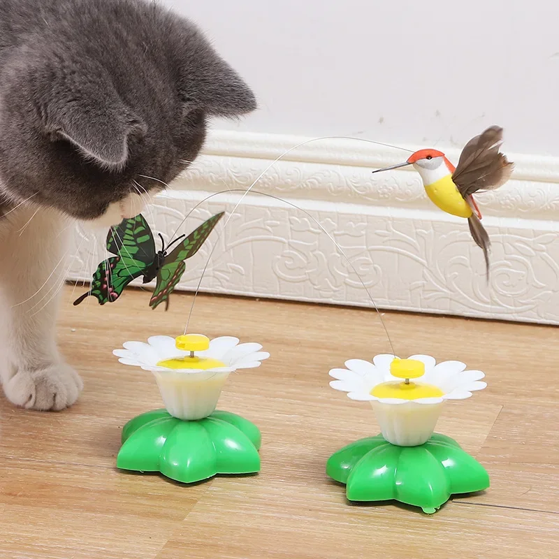 Brinquedo para Gatos Borboleta Elétrica Rotativa de 8 cm - Image 5