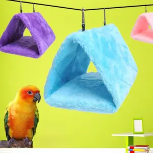 cama tenda de pelúcia para pássaros
