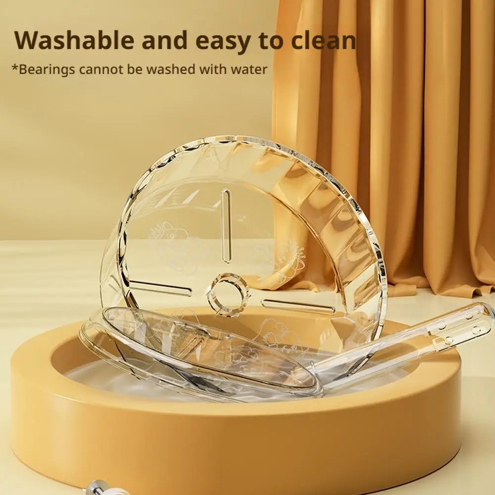 Roda de Exercício Transparente para Hamster 18 cm Desmontável - Imagem 5