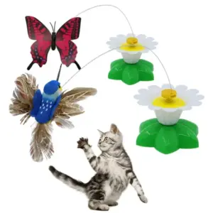 brinquedo elétrico rotativo para gatos
