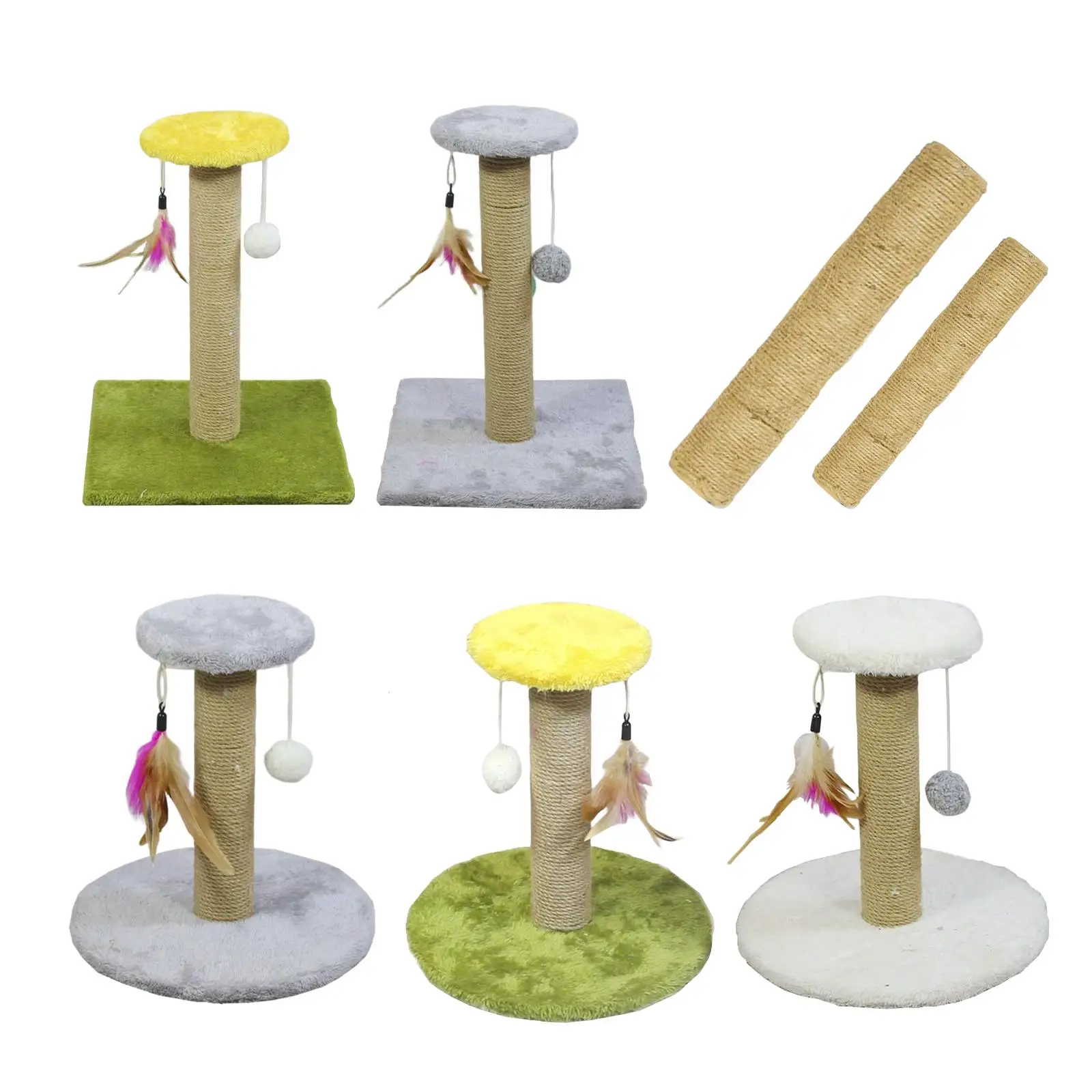 Arranhador Sisal para Gatos Pequenos com Sisal e Madeira - Imagem 2
