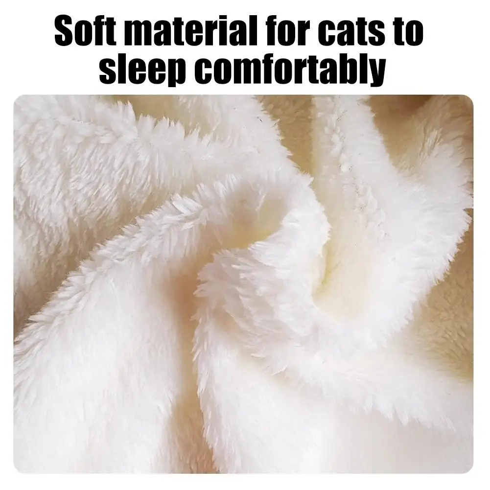 Saco de Dormir para Gatos de Pelúcia Macia Lavável - Imagem 5