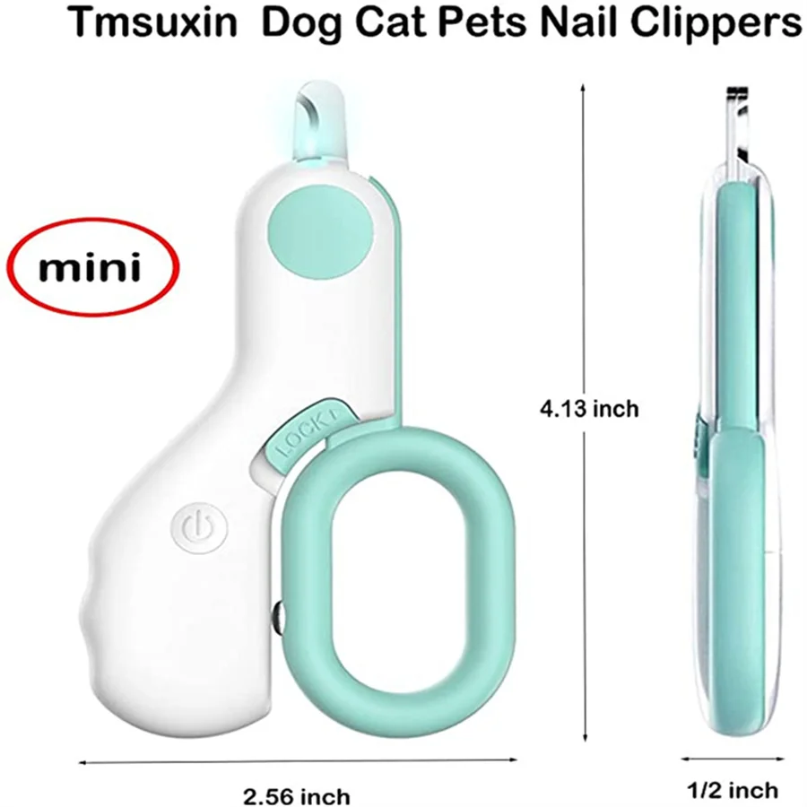 Cortador de Unhas para Cães e Gatos com LED e Trava de Segurança - Imagem 4