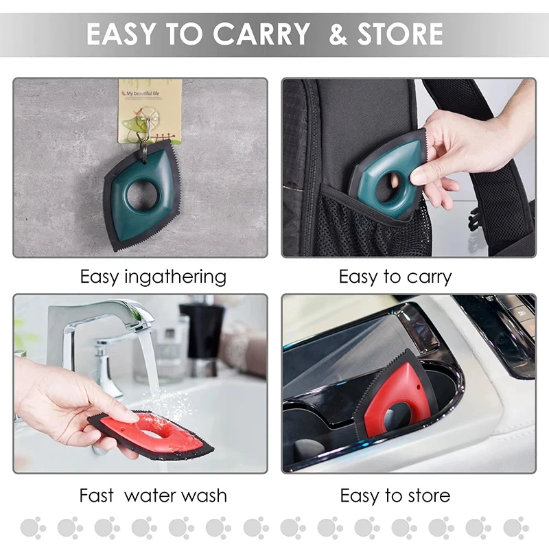Escova Removedora de Pelos para Cães e Gatos de ABS e Silicone com 4 Modos - Imagem 5