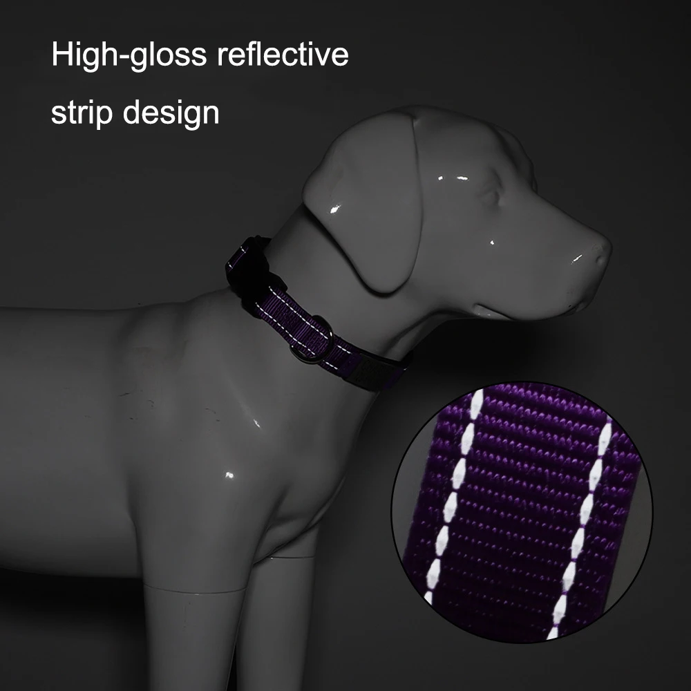 Coleira Personalizada para Cães com Material Refletivo e Placa de Nome - Image 5