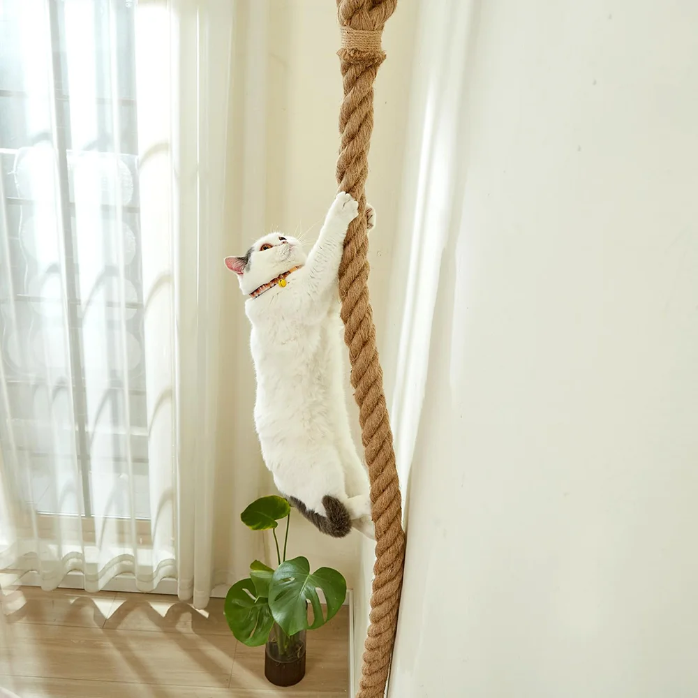 Corda de Escalada para Gatos de Juta com Gancho de 5 cm - Imagem 6