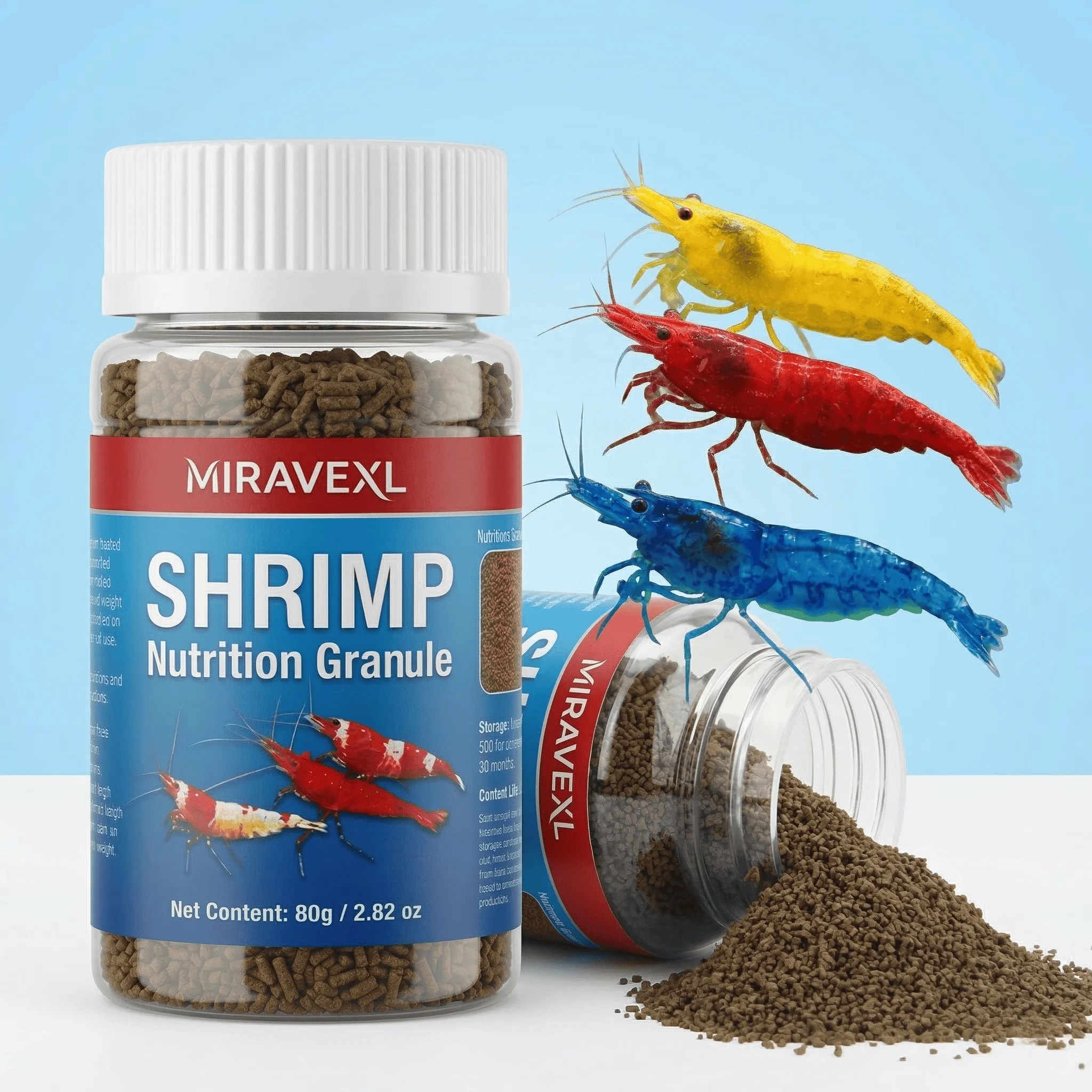 Pellets Nutricionais para Camarões e Peixes de Fundo 80g - Imagem 2