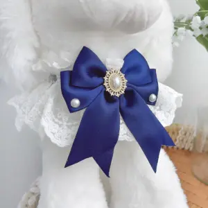 bandana para cães e gatos com laço