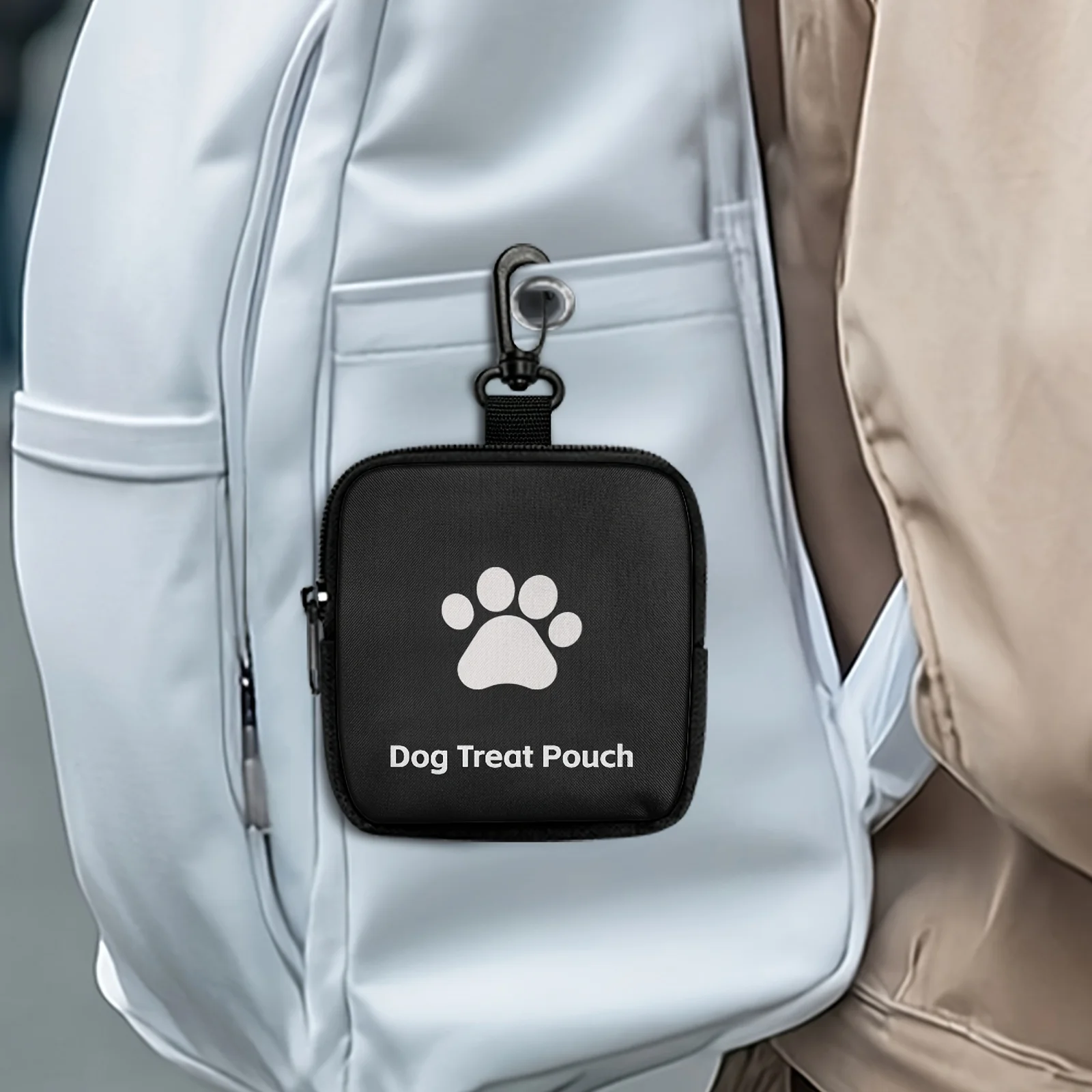 Bolsa para Petiscos de Cães com Fecho de Zíper e Design de Pata - Image 5