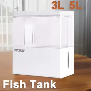 mini aquário de mesa com bomba de água