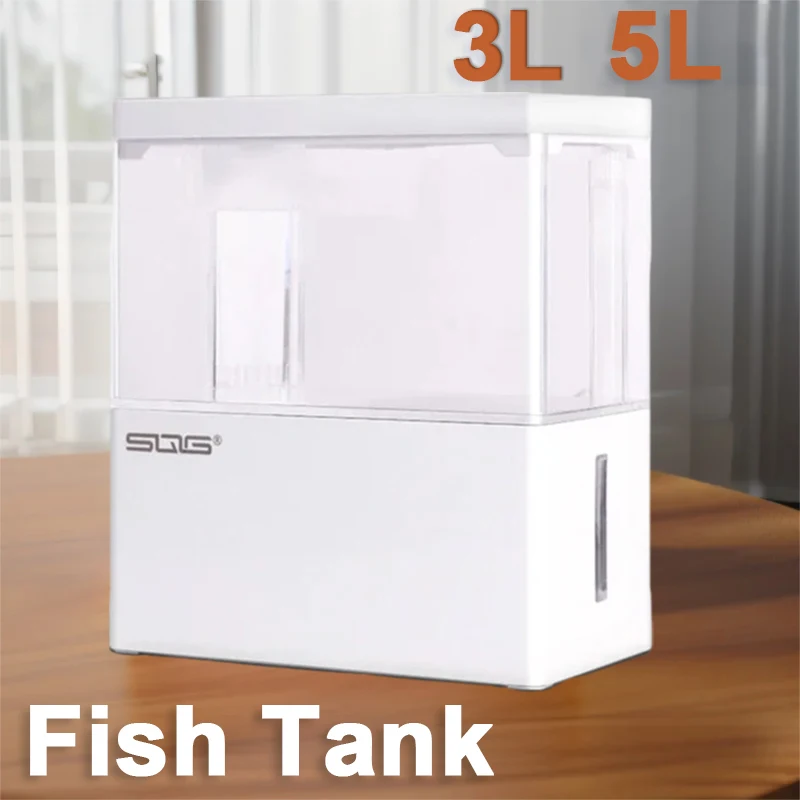 mini aquário de mesa com bomba de água