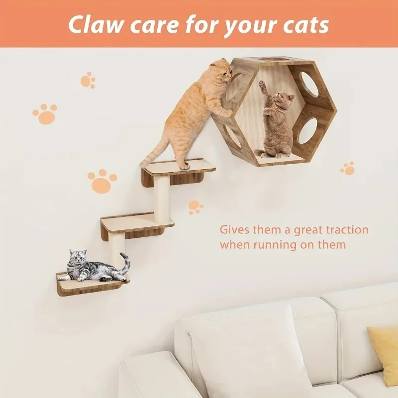 Tapete Arranhador para Gatos Autoadesivo 30x100 cm para Proteger Móveis - Imagem 4