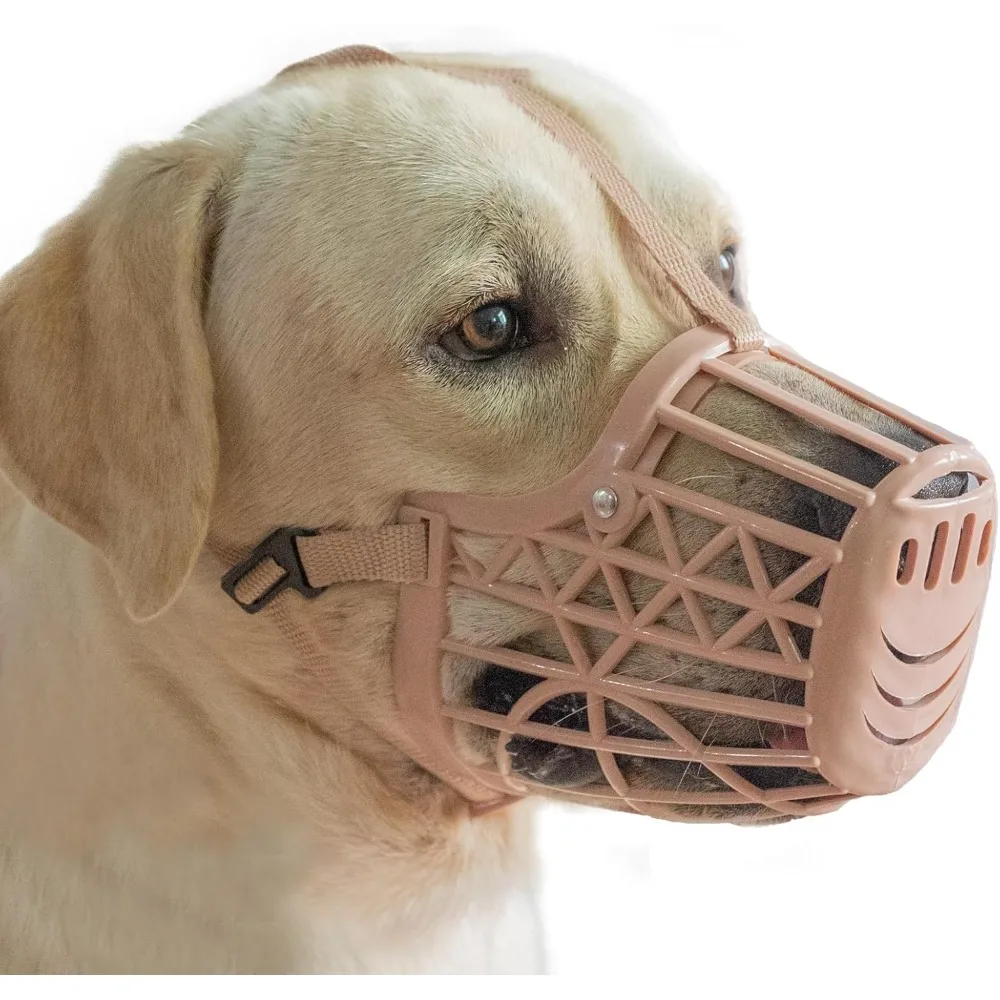 Focinheira de Plástico para Cães com Alça Ajustável - Imagem 2