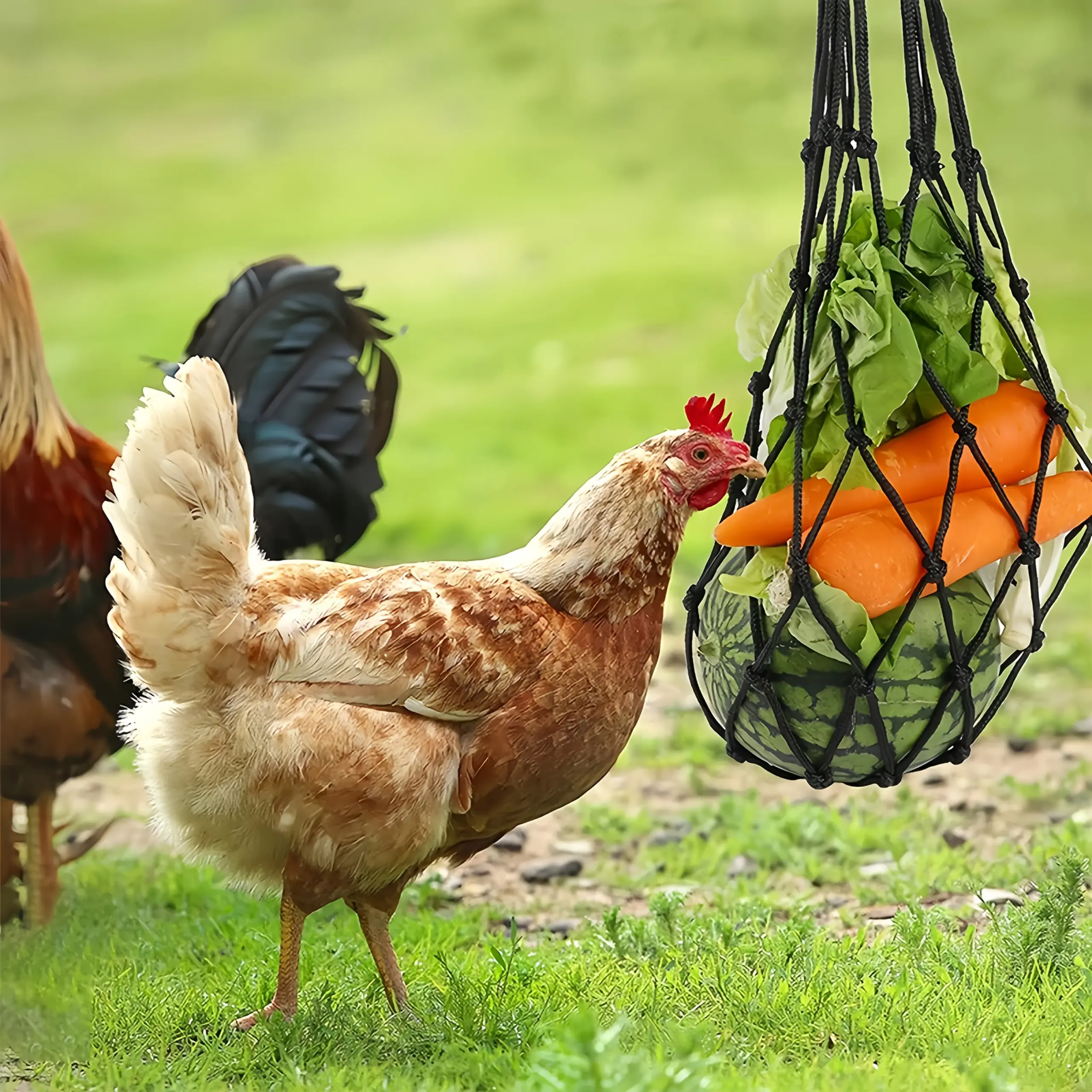 Rede de Alimentação para Aves 65 cm para Galinhas e Patos - Imagem 4
