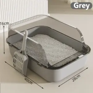 caixa de areia semi-fechada para gatos