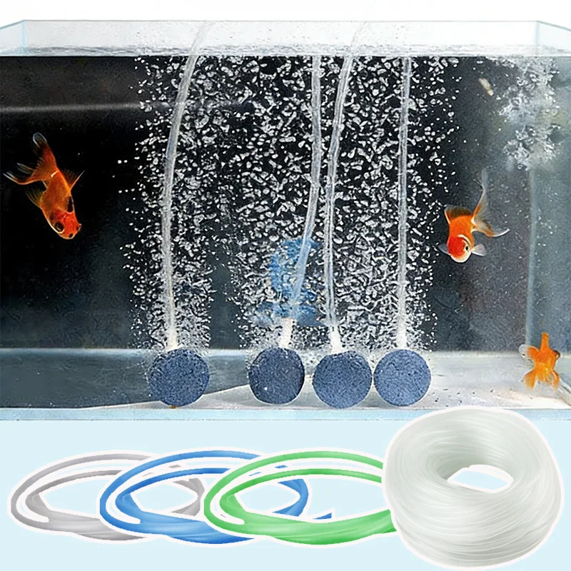 Tubo de Ar para Aquário Transparente 4x6mm Flexível PVC - Imagem 2