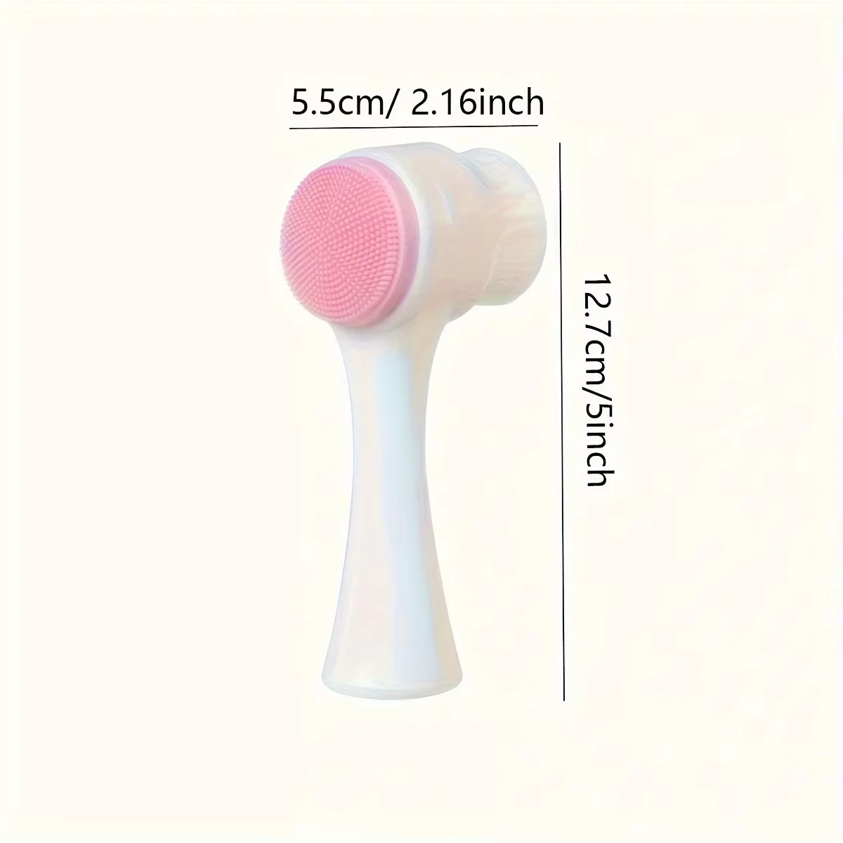 Limpador de Patas para Cães de Silicone Dupla Face Rosa - Imagem 3