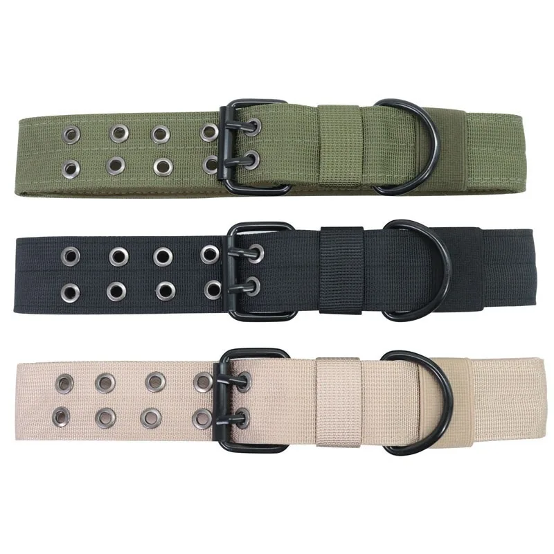 Coleira Tática para Cães de Nylon com Fivela de Metal Ajustável - Image 6