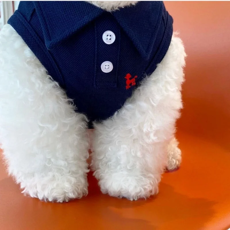 Camisa Polo para Cães e Gatos de Fibra de Poliéster Leve - Imagem 3