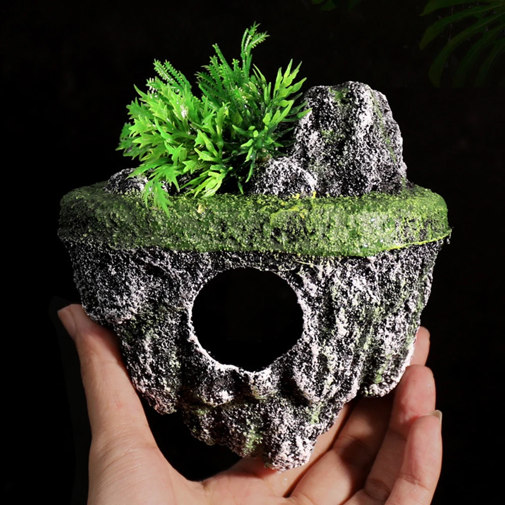 Ilha Suspensa para Aquário Decorativa Pedra Flutuante - Imagem 4