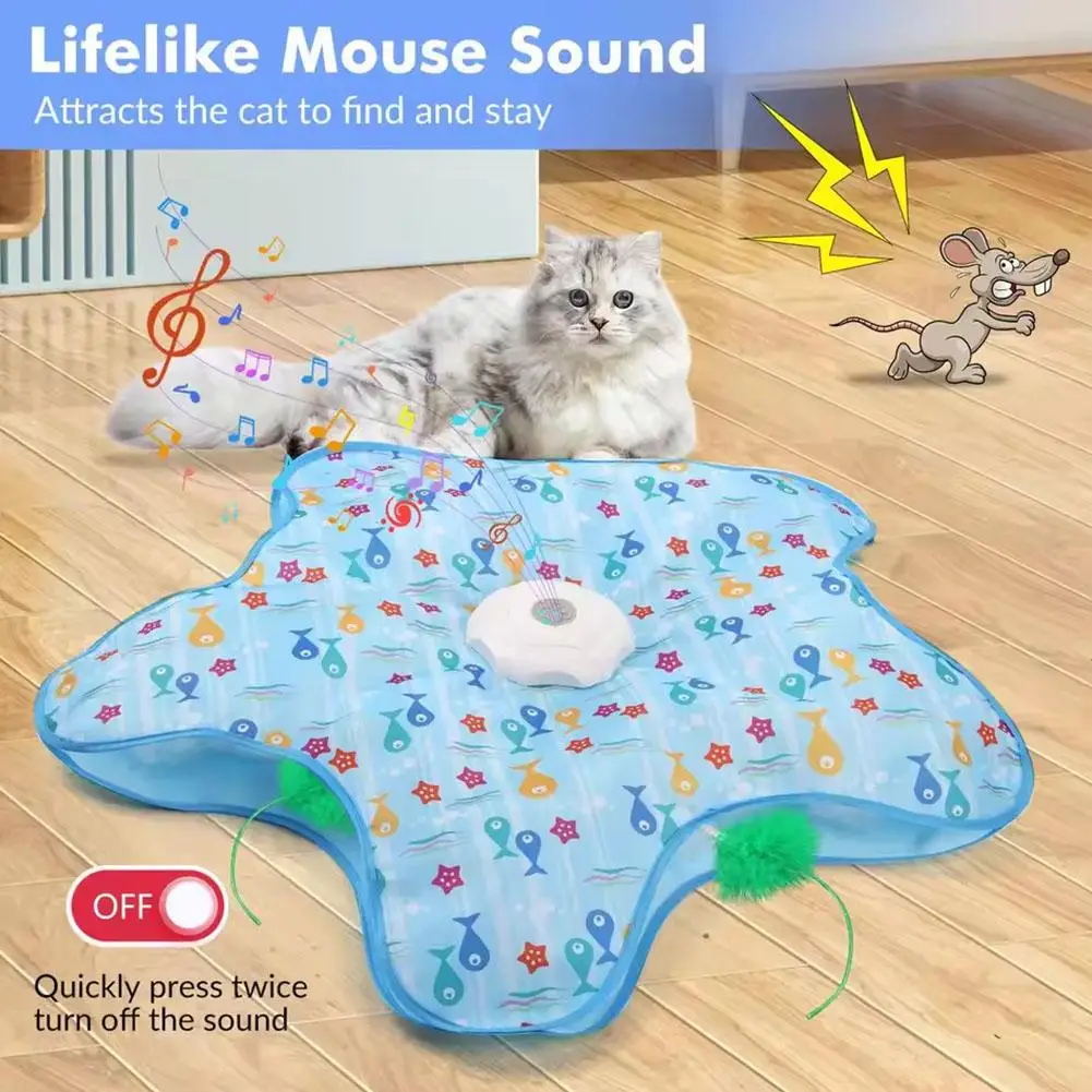 Brinquedo Elétrico para Gatos com Rato Sonoro Recarregável USB - Imagem 2