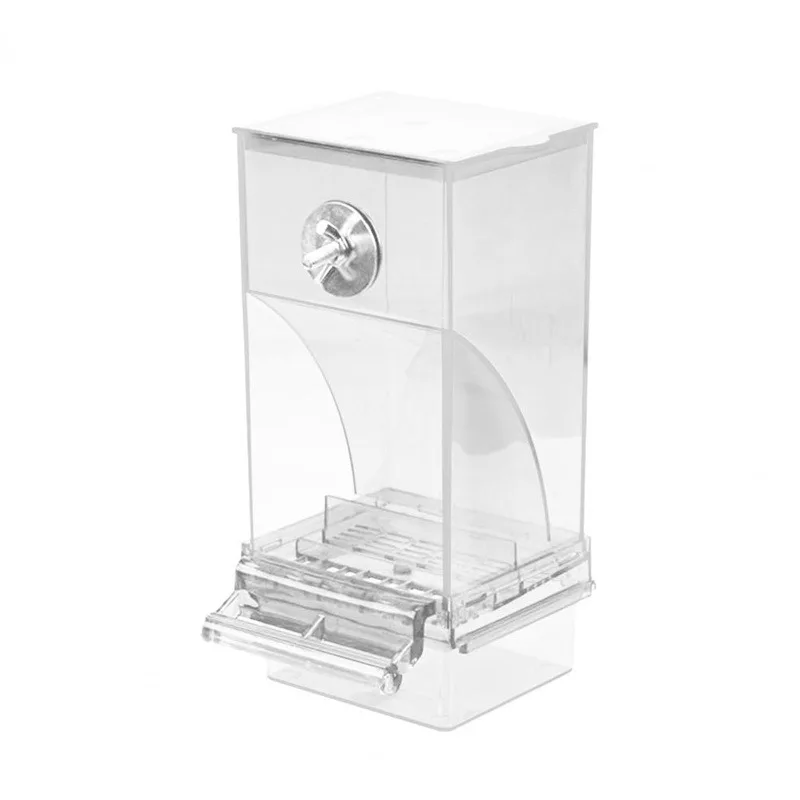 Comedouro para Pássaros Automático Anti-Respingo Transparente 18,5 cm - Imagem 3