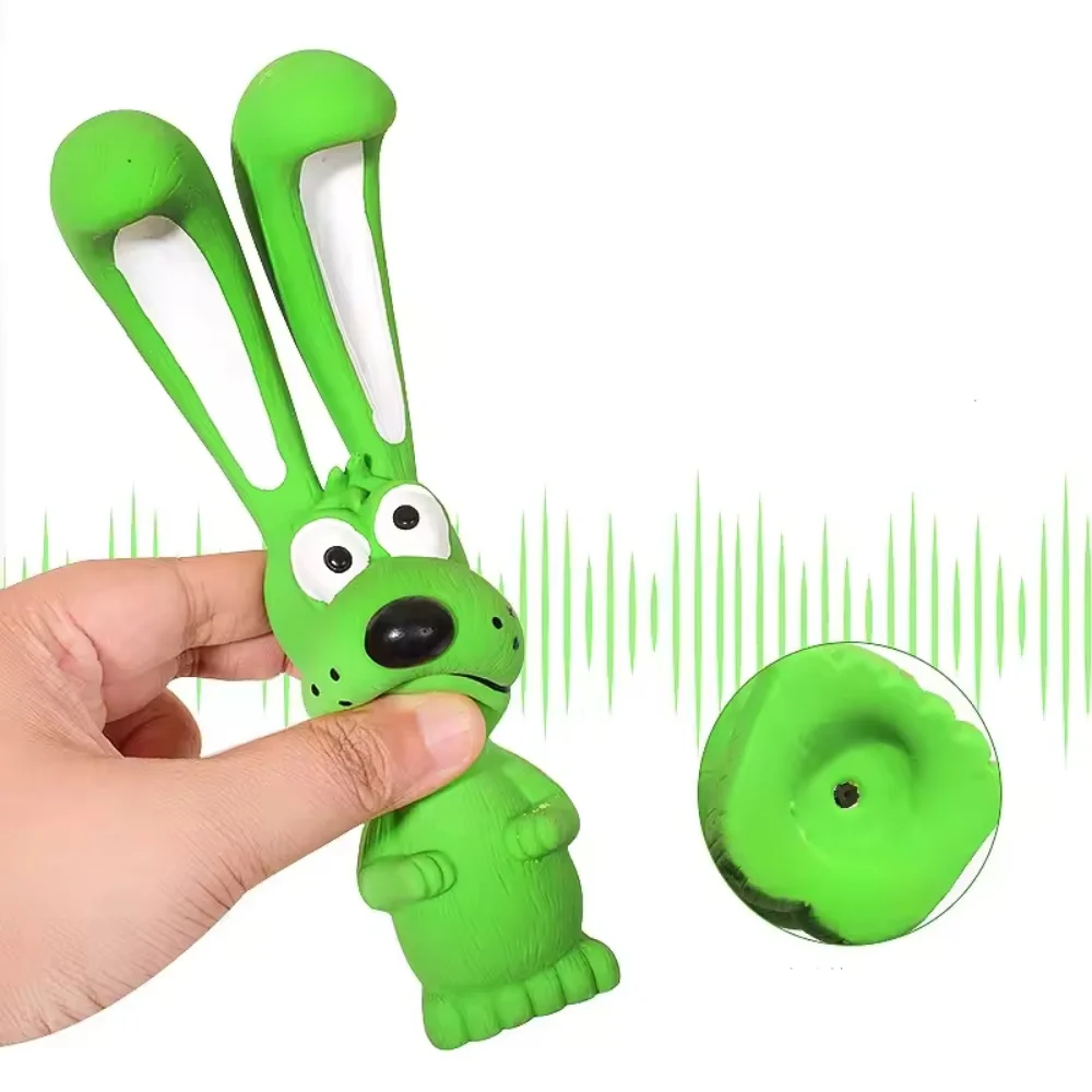 Brinquedo de Látex para Cães Coelho Travesso com Apito 16,5 cm - Image 4