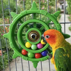 brinquedo giratório para pássaros