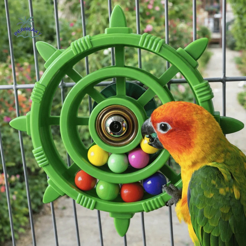 brinquedo giratório para pássaros