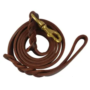 coleira guia de couro para cães