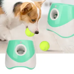 lançador automático de bola para cães recarregável