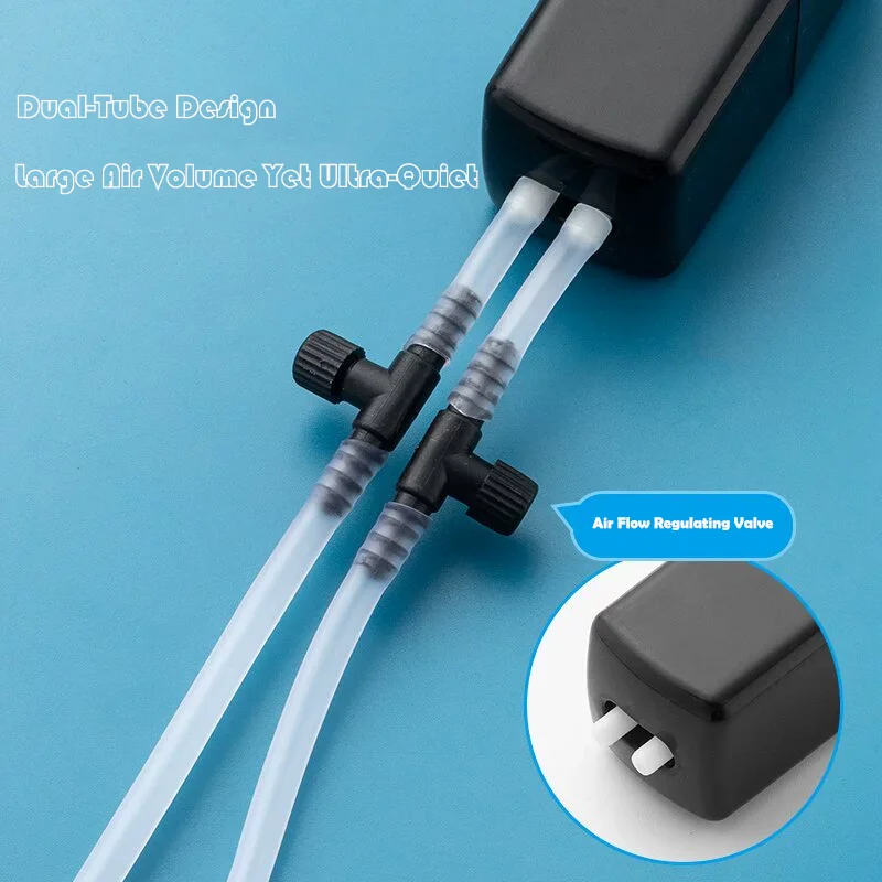 Bomba de Oxigênio USB para Aquário com Duas Saídas de Ar - Imagem 3